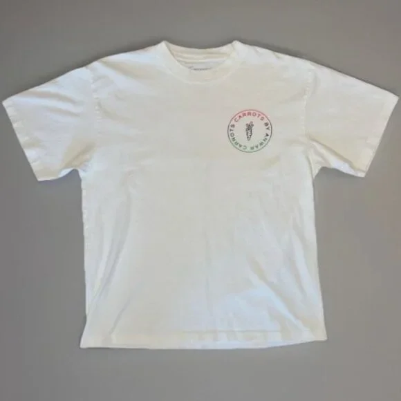 Carrots by Anwar T-Shirt by PacSun Men's White T-Shirt w/ Graphics Size Medium - Picture 2 of 9